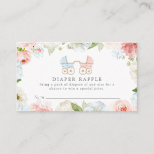 Raffle tussen roze en blauw luidop informatiekaartje