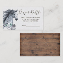 Raffle Visitekaartje witte Waterverf