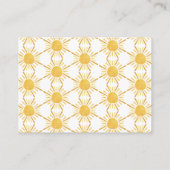 Raffle voor zonnebrandcrème, Baby shower met zonne Informatiekaartje (Achterkant)