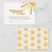 Raffle voor zonnebrandcrème, Baby shower met zonne Informatiekaartje (Voorkant / Achterkant)