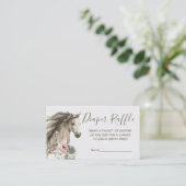 Raffle, witte Waterverf Visitekaartje (Staand voorkant)