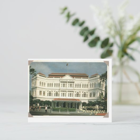 Raffles Hotel singapore Briefkaart (Staand voorkant)