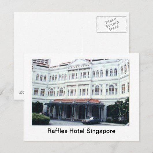 Raffles Hotel Singapore Briefkaart (Voorkant / Achterkant)