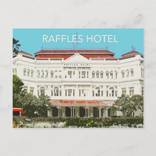 Raffles Hotel Singapore Briefkaart (Voorkant)