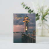 Raffles Marina Lighthouse in Singapore Briefkaart (Staand voorkant)