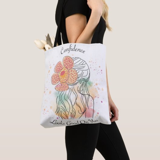 Rafflesia art line aquarel illustratie Tas (Dichtbij)