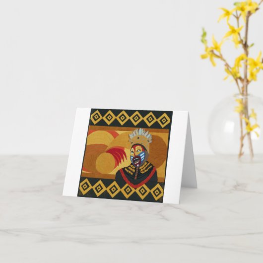 Rafiki - De grote tovenaar Kaart (Gele Bloem)