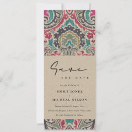 RAFT BOHO TRIBAL IKAT PINK BLAUWGROEN BEWAREN DE D KAART