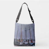 Rafted Schoners over de schouder canvas tas (Voorkant)