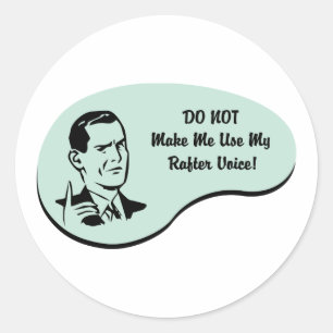 Rafter Voice Ronde Sticker
