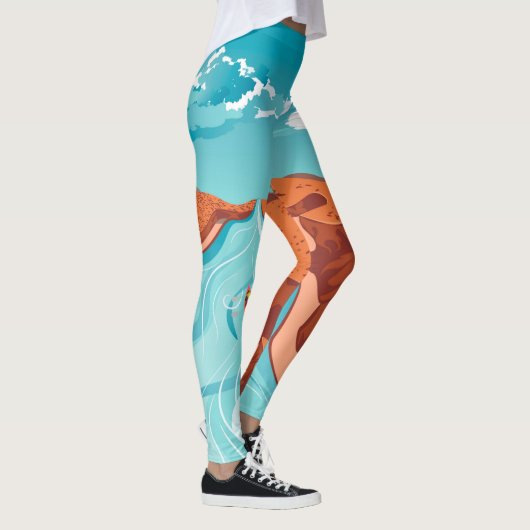 Rafting aan de bergrivier leggings (Rechts)