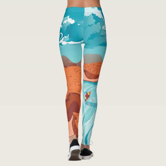 Rafting aan de bergrivier leggings (Achterkant)