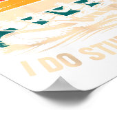 Rafting Design For Men Women White Water River Raf Poster (Hoek)