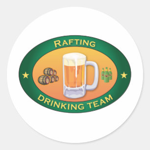 Rafting Drink Team Ronde Sticker