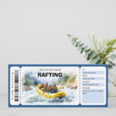 Rafting Experience Ticket Cadeaubon Kaart (Staand voorkant)