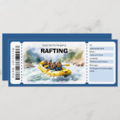 Rafting Experience Ticket Cadeaubon Kaart (Voorkant / Achterkant)