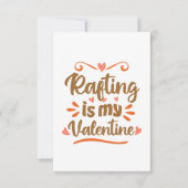 Rafting is mijn Valentijn Grappig Valentijnsdag ca Kaart (Voorkant)