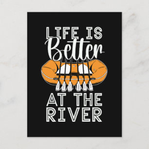 Rafting Life is een betere kajak peddelen kano ped Feestdagenkaart
