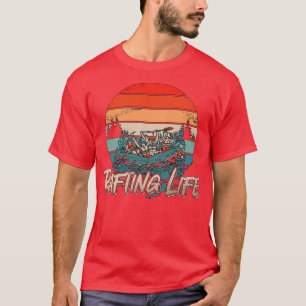 Rafting Life Retro Kayak Paddling Canoe Paddle T-shirt