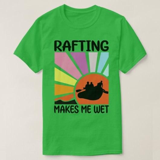Rafting maakt me nat Funny Retro Summer Gift T-shirt (Design voorkant)
