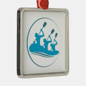 Rafting Metalen Ornament (Rechts)