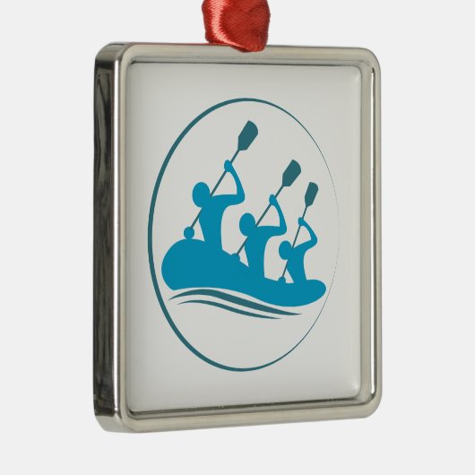 Rafting Metalen Ornament (Rechts)