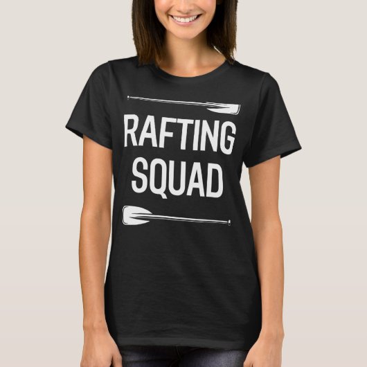 Rafting Paddling Whitewater Rubber Raft Team Raf T-shirt (Voorkant)