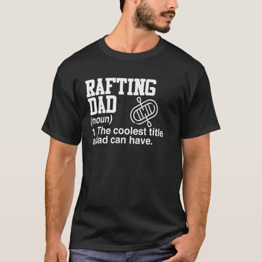 Rafting Pap Expert Rafter Roeiboot Graphic T-shirt (Voorkant)