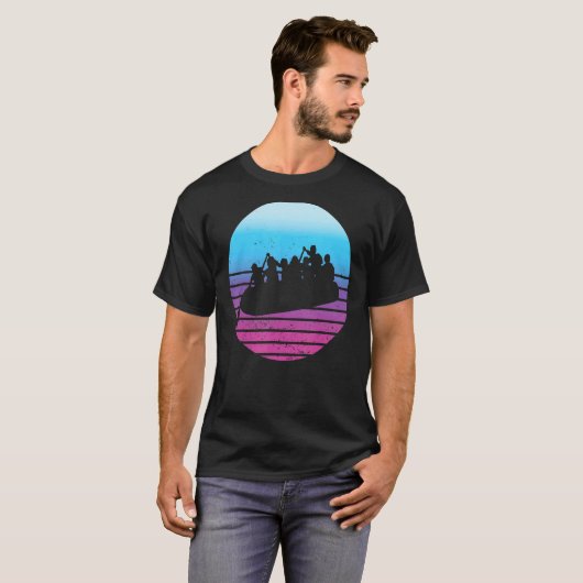 Rafting River Boat Fun T-shirt (Voorkant volledig)