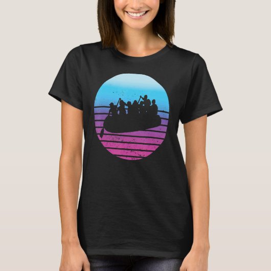 Rafting River Boat Fun T-shirt (Voorkant)