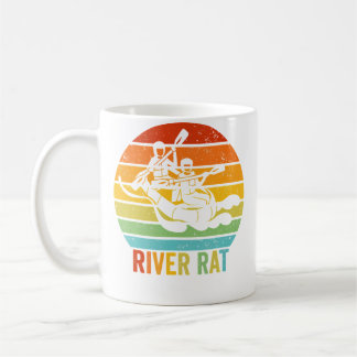 Rafting River Rat Whitewater Raften Vintage Grafie Koffiemok