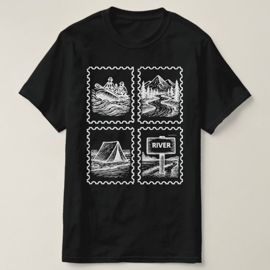 Rafting Rivier Leven T-shirt (Design voorkant)
