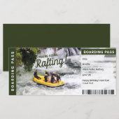 Rafting Rivier Trip Cadeaubon Instapass (Voorkant / Achterkant)