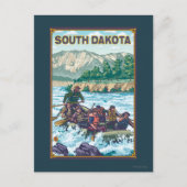 Rafting South Dakota Briefkaart (Voorkant)
