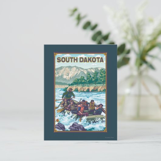 Rafting South Dakota Briefkaart (Staand voorkant)