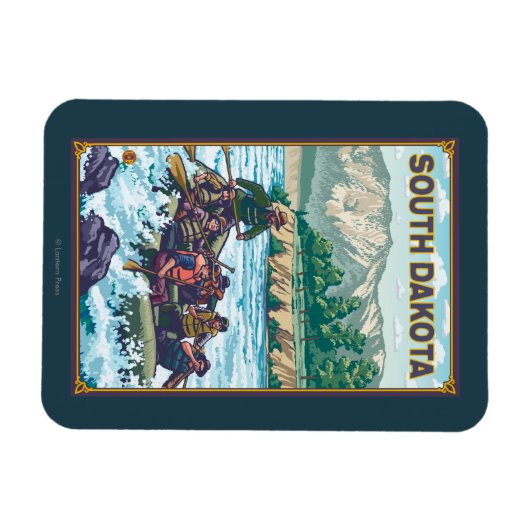 Rafting South Dakota Magneet (Horizontaal)