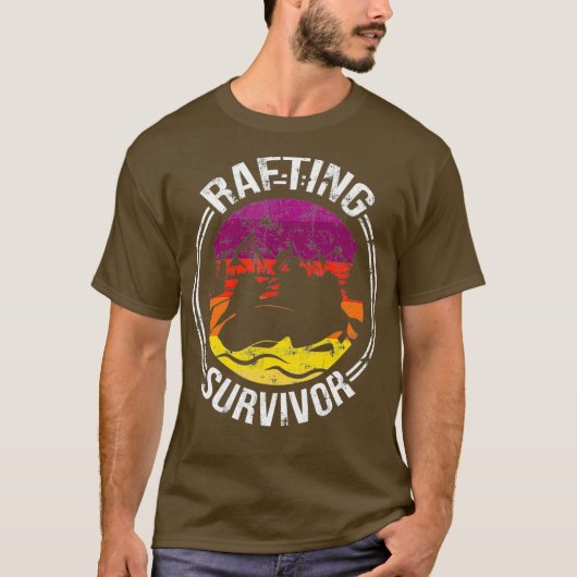 Rafting Suvivor Funny Rafting Lover T-shirt (Voorkant)
