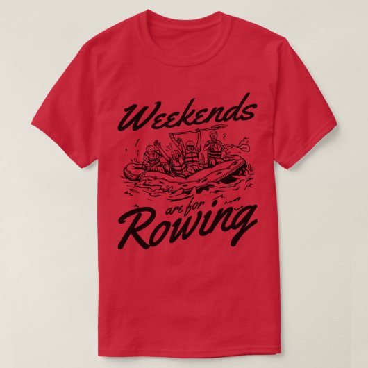 Rafting Weekends zijn bedoeld voor het opzadelen v T-shirt (Design voorkant)