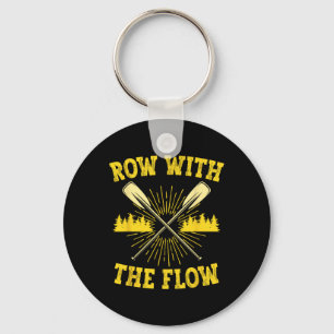 Rafting Whitewater Rafter Row met de Flow Sleutelhanger