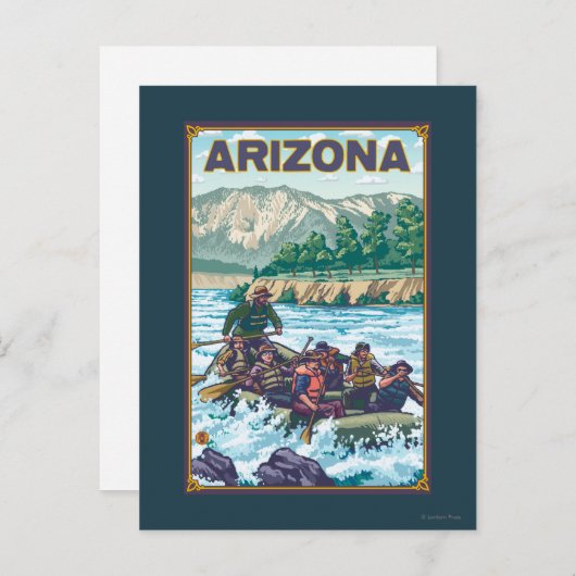 RaftingArizona Briefkaart (Voorkant / Achterkant)