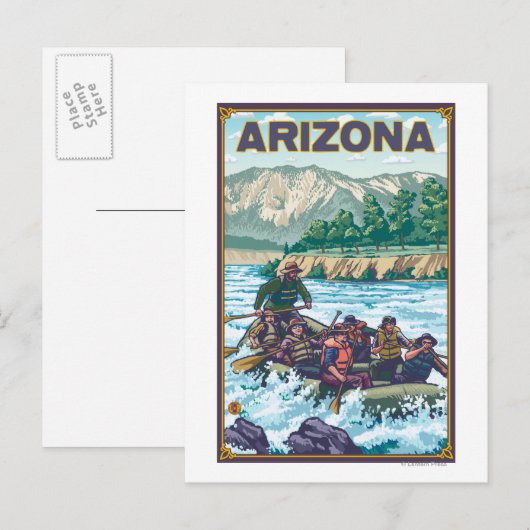 RaftingArizona Briefkaart (Voorkant / Achterkant)
