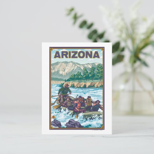 RaftingArizona Briefkaart (Staand voorkant)