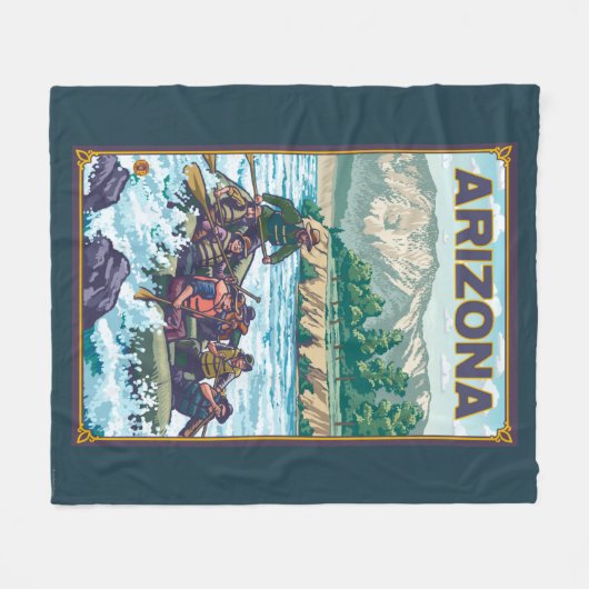RaftingArizona Fleece Deken (Voorkant (Horizontaal))