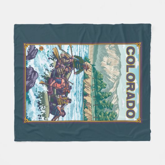 RaftingColorado Fleece Deken (Voorkant (Horizontaal))