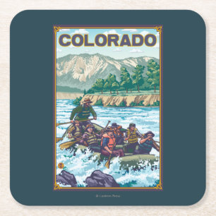RaftingColorado Kartonnen Onderzetters