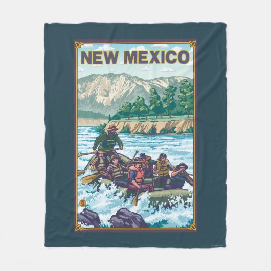 RaftingNew Mexico Fleece Deken (Voorkant)