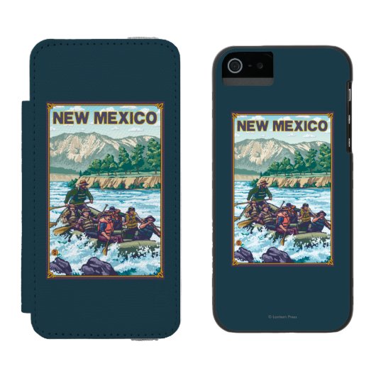 RaftingNew Mexico Incipio iPhone Portemonnee Hoesje (Naast elkaar)