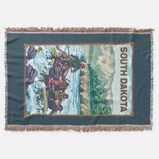 RaftingSouth Dakota Deken (Voorkant)