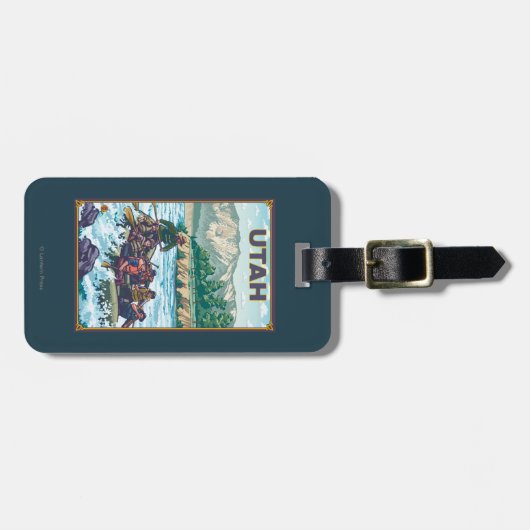 RaftingUtah Bagagelabel (Voorkant horizontaal)