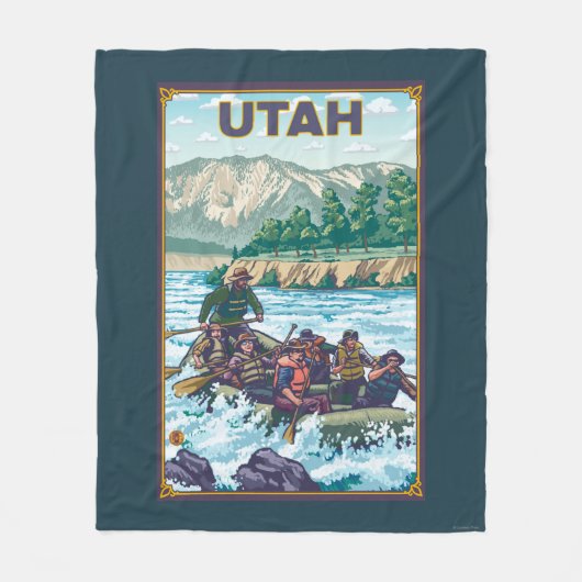 RaftingUtah Fleece Deken (Voorkant)